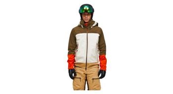 Chaqueta impermeable peak performance vislight gtx c knit hombre marron