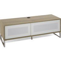 alphason helium tv stand - white  light oak white