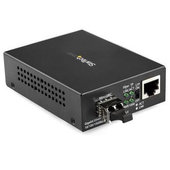 StarTech Conversor Compacto de Medios Ethernet Gigabit a Fibra Multimodo LC 550m
