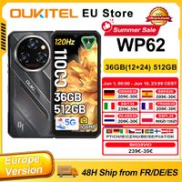 oukitel wp62 smartphone robusto con android 15 36 gb 1224 de ram 512 gb de rom pantalla fhd de 66 108 mp 11000 mah 33 w nfc