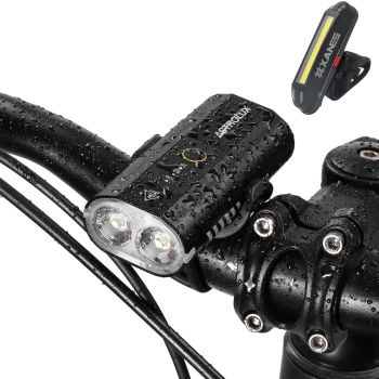 Astrolux® BC2 Doble 800LM Luz delantera de bicicleta LED brillante con batería de 2600mAh resistente al agua IP64 5 modo