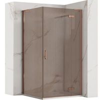 cabina de ducha rea hugo 90x90 brush copper