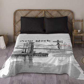 Naturals - Juego De Sábanas Estampadas 4 Piezas Cama 180 - Algodón  Incluye Sábana Encimera + 2 Fundas De Almohada + 1 Sábana Bajera - Way