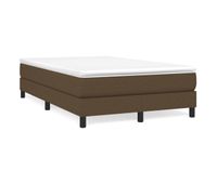 estructura de cama box spring tela marron 120x200 cm