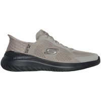 skechers zapatos slip-ins bounder 20 emerged 232459-tpbk taupe black para hombre