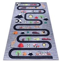 alfombra lavable bambino 2092 calles coches para ninos antideslizant 140x190 cm
