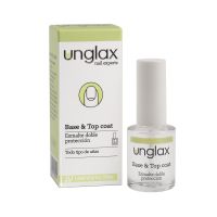 unglax base  top coat esmalte doble proteccion 10ml