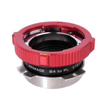Anillo Adaptador de Montura de Lente XPIMAGE 1.5X Expansor Compatible con Lentes de Transmisión B4 de 2/3 Pulgadas a Cámara de Cine PL Super 16