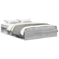 estructura de cama sonoma gris 120x200 cm vidaxl
