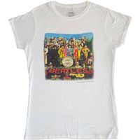 the beatles camiseta manga larga sgt pepper para mujer