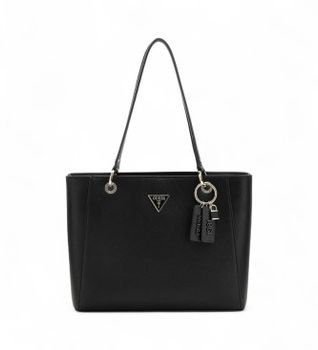 Guess para mujer. HWZG9672250 Bolso Tote Noelle Saffiano negro (OSFA), Casual, Poliuretano