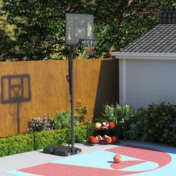 Canasta De Baloncesto Sportnow, Acero Plástico,90x60x235-305cm Negro