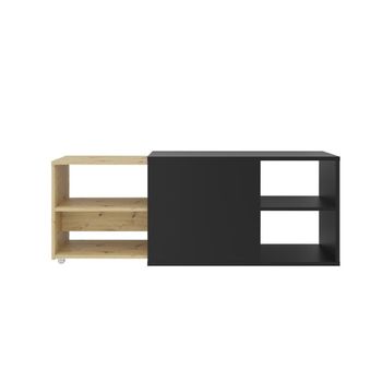 Mueble de tv modular 4 estantes marrón - l133,5 cm