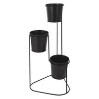 macetero de metal negro 24x22x47cm