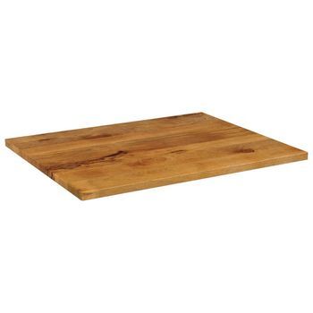 Tablero De Mesa | Tablero Escritorio Rectangular Madera Maciza Mango 90x80x2,5 Cm