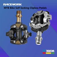 pedales de bicicleta racework x-m8100 mtb pedales de bicicleta ultraligeros con bloqueo automatico du con rodamientos de bolas compatibles con el sistema shimano spd