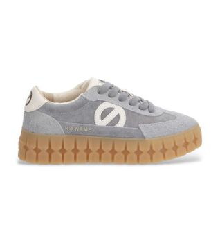 NO NAME para mujer. TNPSCV0 Zapatillas de Piel Play Side gris (37), 3 a 5cm, Cordones, Casual