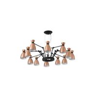 lampara-plafon retro 12 luces