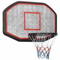 tablero de baloncesto polietileno negro 109x71x3 cm vidaxl