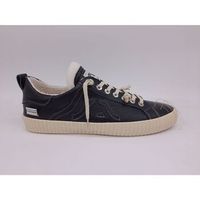 springa zapatillas wavy leather wl2lthtexa1ey-black para hombre