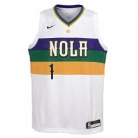 camiseta zion williamson nike swingman junior pelicans city edition