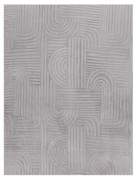 Alfombra de piel Lelystar gris  80x150 cm