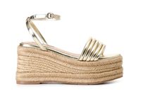 sandalias con mignon acolchado en cuna gold 40