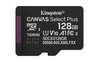 microsd kingston 128gb cl10 canvas select plus