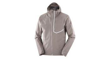 Chaqueta impermeable salomon bonatti trail marron  hombre
