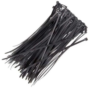 200 X 4.8mm Cable Tie Black Qty 100