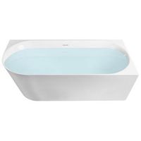 banera esquinera izquierda moderna 170 x 79 cm acabado acrilico bano mate blanco renaca