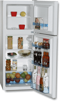frigorifico dos puertas rommer fe232 e alto 129 cm ancho 48 cm blanco