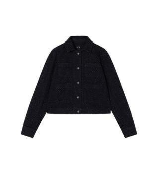 A|X Armani Exchange para mujer. XW001820AF18855MC329 Chaqueta Blouson negra (M), Negro, Casual, Algodón