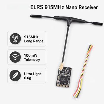 Receptor Nano ExpressLRS ELRS 915MHz 0.6g 11x18mm CRSF RX T Antena Actualización WiFi para Avión RC Dron FPV Alternativa ES900RX