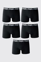 pack de 5 boxers man negro