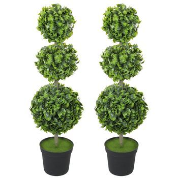 Planta Artificial En Maceta Con Hojas Plásticas Y Tierra Decorativa