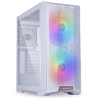 lian-li lancool 215 argb midi tower cristal templado usb 32 blanca