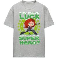 black widow camiseta lucky super hero para mujer
