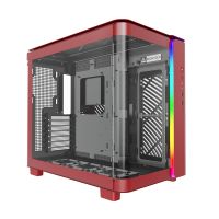 montech king 95 cristal templado usb 32 rojo
