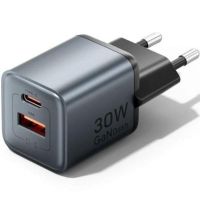 cargador de pared vention fewh0-eu gan 30w usb-c y usb-a carga rapida