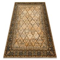 alfombra de lana omega grenada marco diamantes oriental - color con 200x300 cm