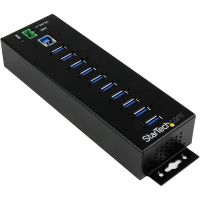 startech concentrador industrial de 10 puertos usb 30