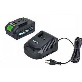 Ribimex Kit Cargador Rápido + Batería 20v 4ah - Prbat20/kit4