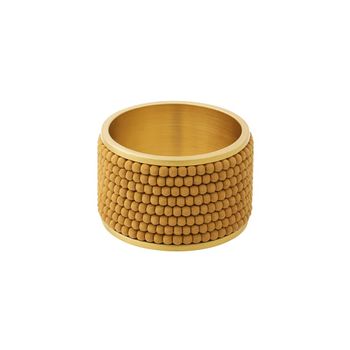 Juego de 4 servilleteros de acero beige D5