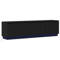 gabinete de tv 180 x 38 x 49 cm roble negro vidaxl