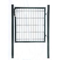 puerta doble varilla - valla jardin home deluxe portarius 106  x 6  x 140 cm - antracita