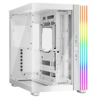 be quiet light base 600 dx argb midi tower atx doble cristal templado usb-c blanca