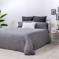 funda nordica jacquard herringbone gris  algodon 100  cama de 135