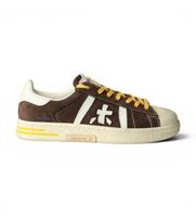 premiata para hombre russell zapatillas de piel russell marron 43 plano cordones casual