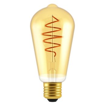 Bombilla led e27 st64 deco spiral 2200k (4.9w)